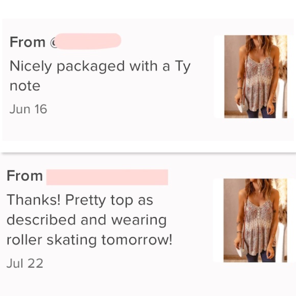 Boho Ditsy Floral Cami Top Crochet Insert Flowy - Picture 10 of 10